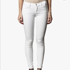 J.Brand Super Skinny White Jeans